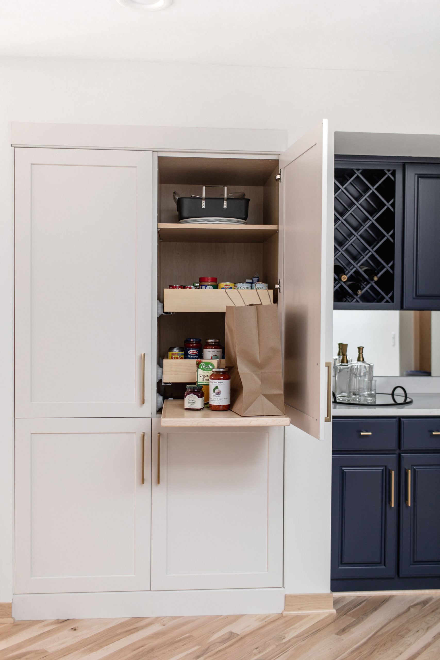 Pantry Design with Custom Integrated Cabinetry