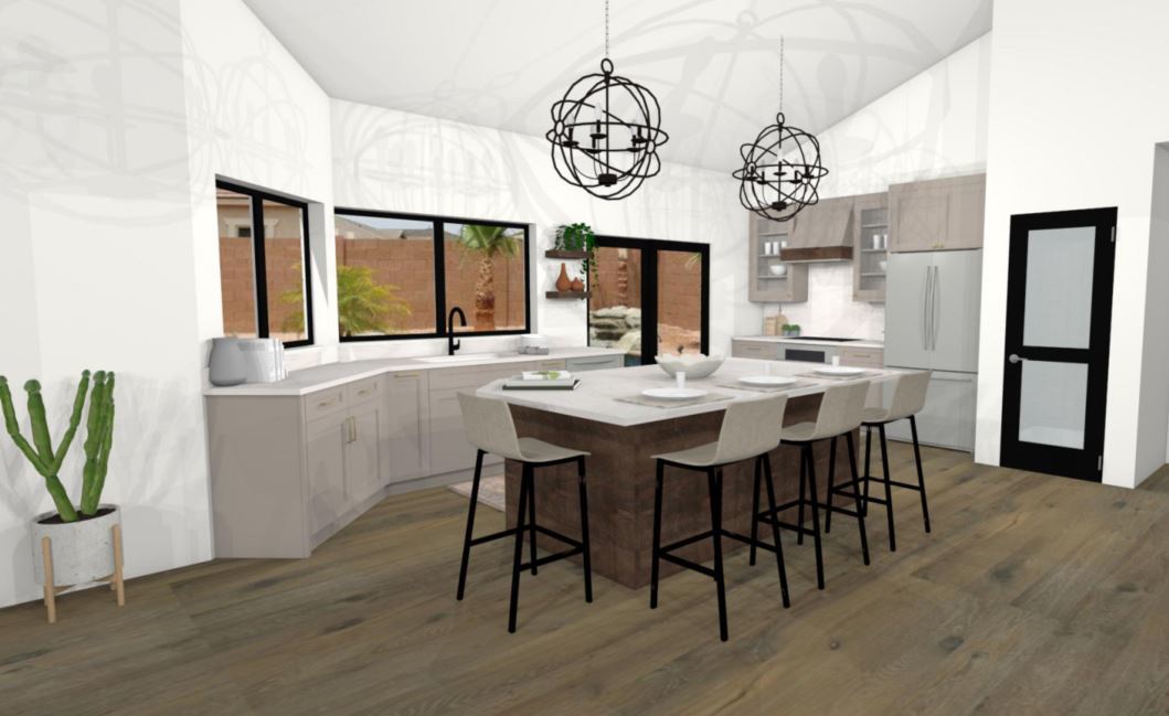 Cabinet Design 3D Rendering by Studio M Kitchen & Bath