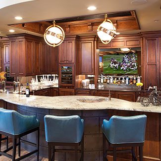 Bar cabinetry and design