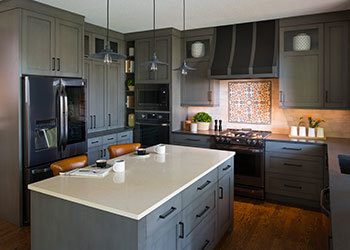 Streamlined Gray Kitchen