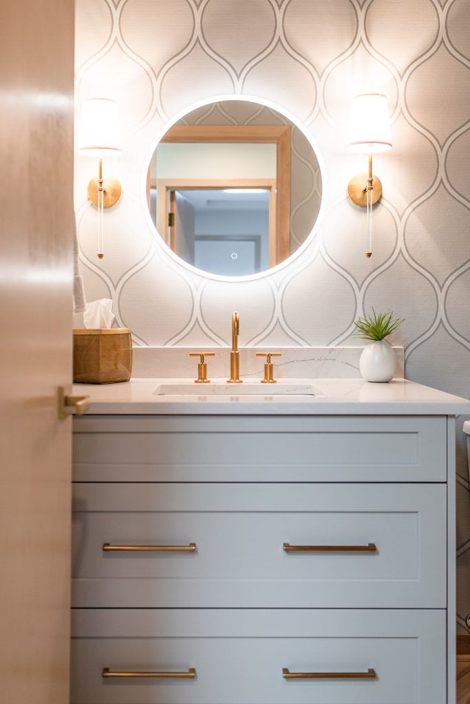 Powder Bathroom Vanity Design