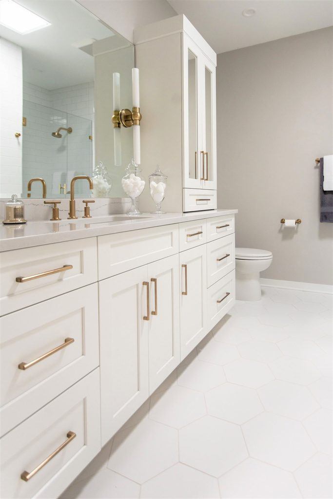 Custom Cabinetry Design Master Bathroom Vanity in Minneapolis, MN