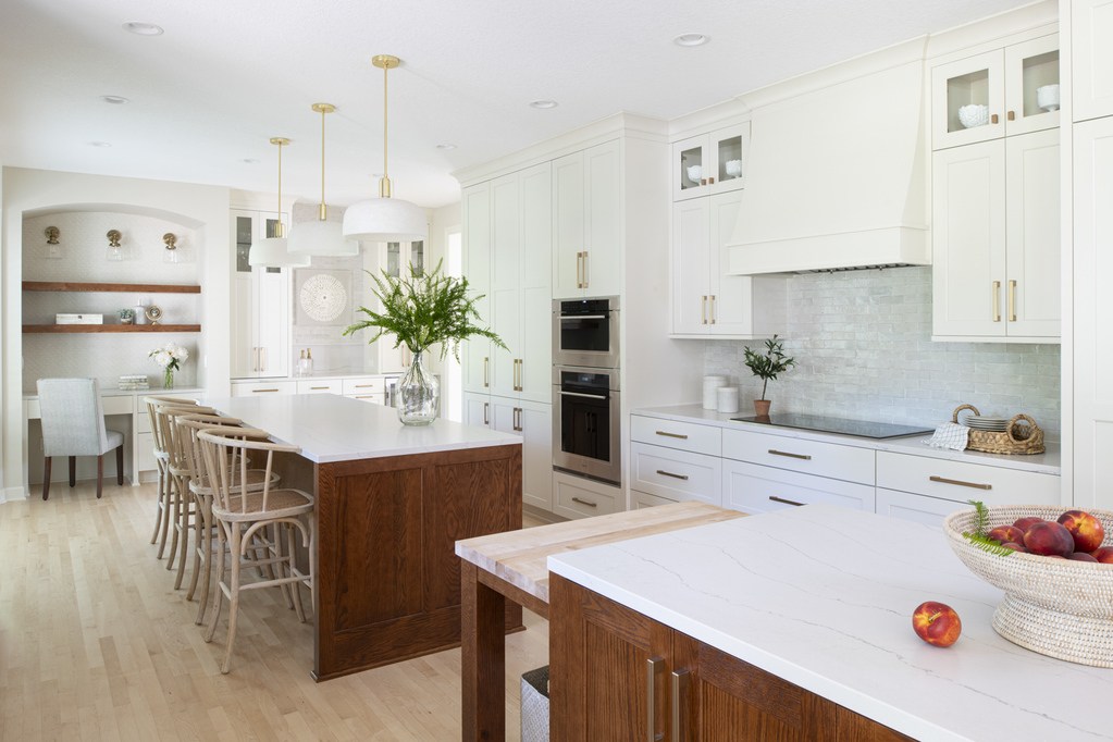 Double Island Traditional Modern Kitchen