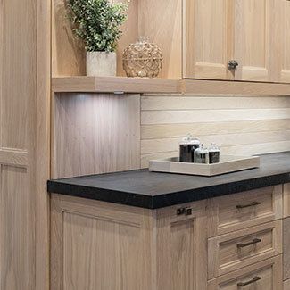 White oak kitchen cabinetry