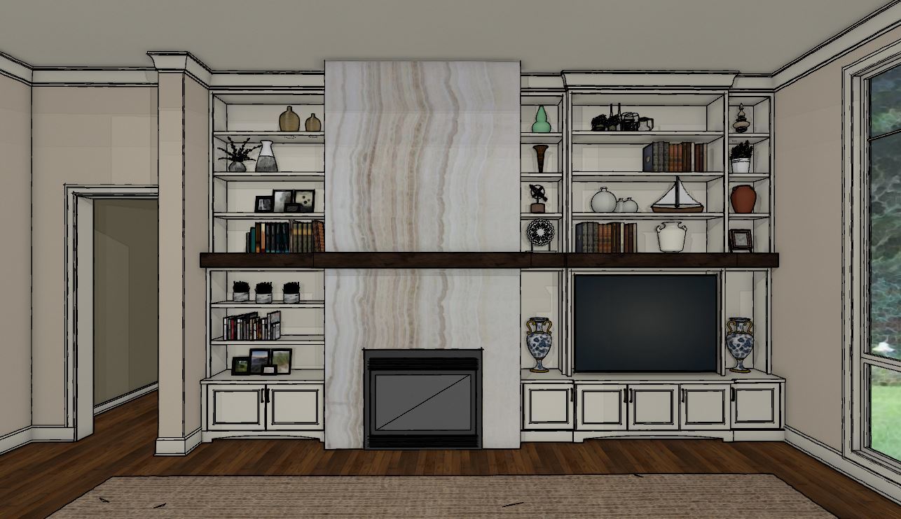 Custom Cabinet Living Room Built-Ins
