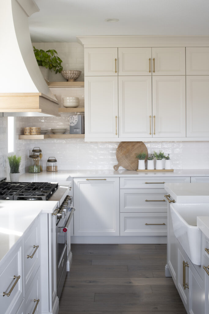 Organic white kitchen remodel